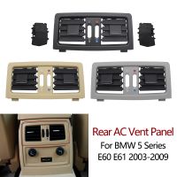 【hot】 Car Rear Air Conditioner Vent Grille Panel 5 E60 E61 545i 550i 2003 2004 2005 2006 2007 2008 2009