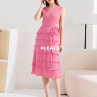 PLEATS DRESS - D322