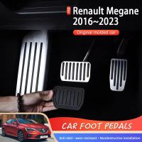 ที่แป้นถีบไฟฟ้าเอ็มทีสำหรับรถเรโนลต์ Megane IV 2016 ~ 2023 Alas Ki Mobil อลูมิเนียม Penutup Rem แป้นเหยียบ Sesori Mobil