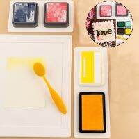 Square/Rectangle Non-Slip Silicone Ink Pad Holder Easy Clean Storage DIY Tool Scrapbooking Accessories New 2023