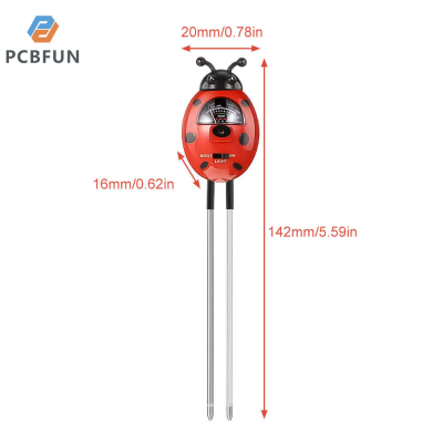 pcbfun 3 In 1ทดสอบดิน PH Meter พืชความชื้นความชื้นแสง PH ทดสอบสวนชุดสำหรับสวนสนามหญ้าฟาร์ม