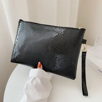 Fashion Rivet Clutch Bag Women Envelope Quilted Embroidered Thread