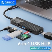 Bộ chia cổng USB ORICO MDK 4 5 6P Type-C 6-in