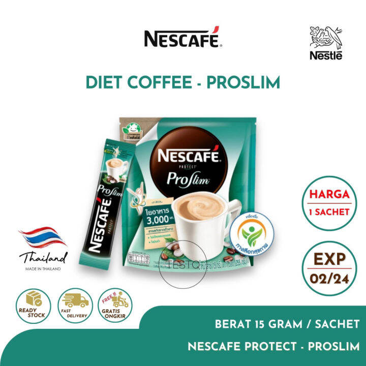 Nestle Nescafe Protect Proslim Pro Slim Kopi Coffee Instant Diet