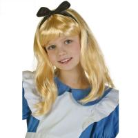 Alice in Wonderland Alice Yellow Golden Cosplay Wig Straight Long Synthetic Hair Costume Party Halloween Party Wigs + Wig Cap