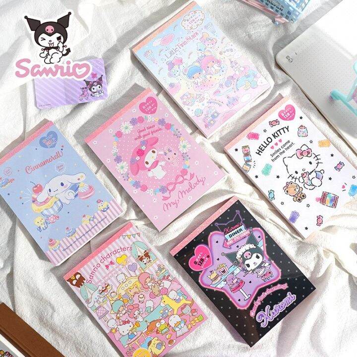 Kawaii Sanrio Kuromi Cinnamonroll Notebook Cartoon Anime Hello Kitty ...