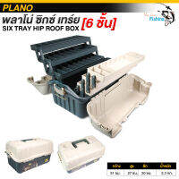 กล่องใส่อุปกรณ์ตกปลา Plano Six Tray 6 ชั้น สลักและบานพับผลิตจากพลาสติก แขนล๊อคผลิตจากทองเหลือง กันน้ำ กันฝน