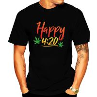 2023 Men Tshirts Print Weed 420 Its Time  เสื้อยืดพิมพ์ลายกัญช  เสื้อเชิ้ตผ้าฝ้ายเสื้อยืด