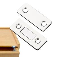 2Pcs Magnetic Cupboard Catcher Multipurpose Magnet Door Stops With Strong Magnetic Door Close For Wardrobe Furniture Hardware ~