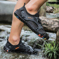 Men Breathable Nonslip Seaside Water Sports Shoe Elastic Quick Dry River Aqua Shoe Beach Climbing Trekking Upstream Wading Shoe