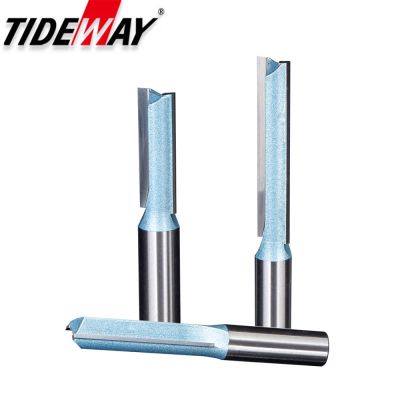 【DT】hot！ Tideway Industrial Grade 2 Flutes Inch Straight Router Bit Carbide Alloy Milling Cutter Hardwood Plywood Woodworking Cutting
