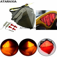 รถจักรยานยนต์ LED เบรคไฟท้ายไฟเลี้ยวสำหรับ YAMAHA YZF-R1 YZF 1000 R1 2004 2005 2006ควันสีมอเตอร์ไซด์ไฟท้าย