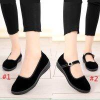 Women Shoes Black Shoe Office Lady Soft Flat Black Working Plain Formal Shoes