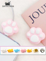 DATA FROG Pink Cat Paw ศัพท์มือถือ Charger Protector สำหรับ type-C สายป้องกันสัตว์น่ารัก Bites Winder สำหรับ android
