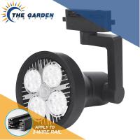 Led Track Spotlights Surface Mounted Rail Horn Lights for Commercial Clothing Store Showroom Wall Spotlights 35W 40W