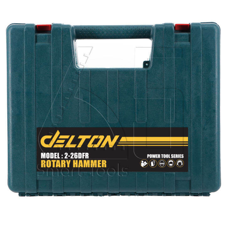 delton-สว่านโรตารี่-สว่านเจาะปูน-3-ระบบ-1-250w-สว่านกระแทก-สว่าน-ขนาด-26-mm-รุ่น-2-26-dfr-พร้อมดอกเจาะ-ดอกสว่าน-5-ดอก-และ-อุปกรณ์-ครบชุด