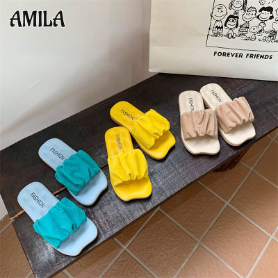 AMILA รองเท้าแตะแฟชั่นสำหรับเด็ก ยับง่ายรองเท้าแตะเด็กผู้หญิงรองเท้าแตะชั้นในร่มใส่นอกบ้าน