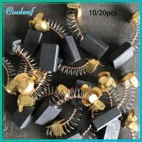 COOLEAF 10/20pcs คุณภาพสูง เครื่องมือช่าง เครื่องมือโรตารี่ แปรงถ่านทั่วไป การเปลี่ยนเครื่องบดไฟฟ้า อะไหล่มอเตอร์ สว่านมินิ