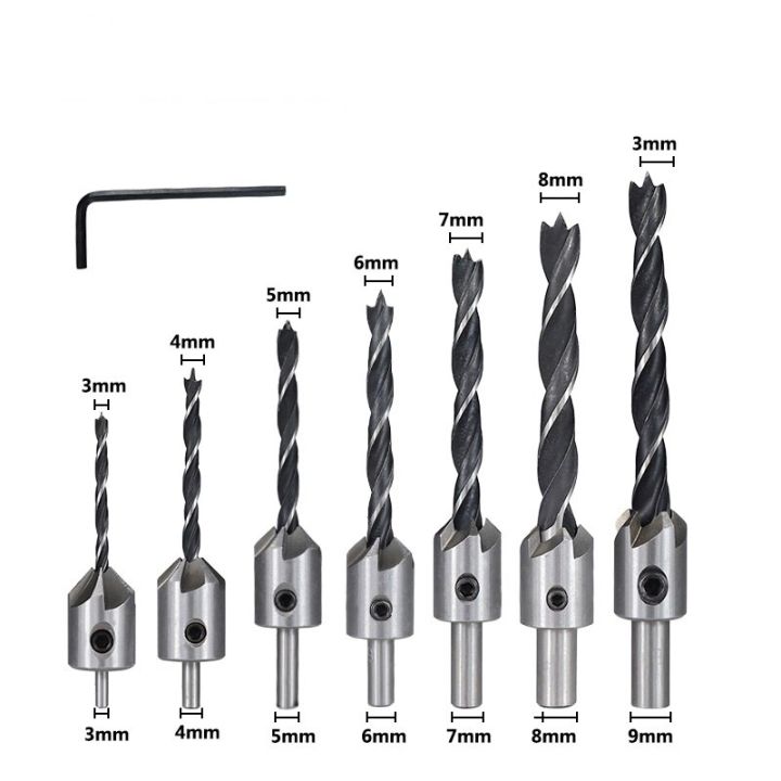 ชุดตัดเสียบไม้-cmcp-ดอกสว่านเจาะซิงค์เคาน์เตอร์90องศาเครื่องมือเจาะที่ลบเหลี่ยมมุมงานไม้ที่เจาะรูจุดศูนย์กลางหัวเจาะแกนที่เจาะรูไม้