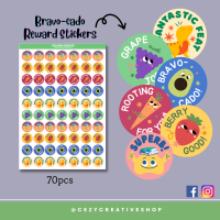 Bravo-cado Reward Stickers