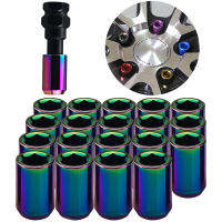 น็อตดึงล้อรถ Racing Steel Extended Wheel Lug Nuts Screw M12 x 1.25 M12x1.5 Length 32mm Hub Nut Screw Accessories-lihanrui