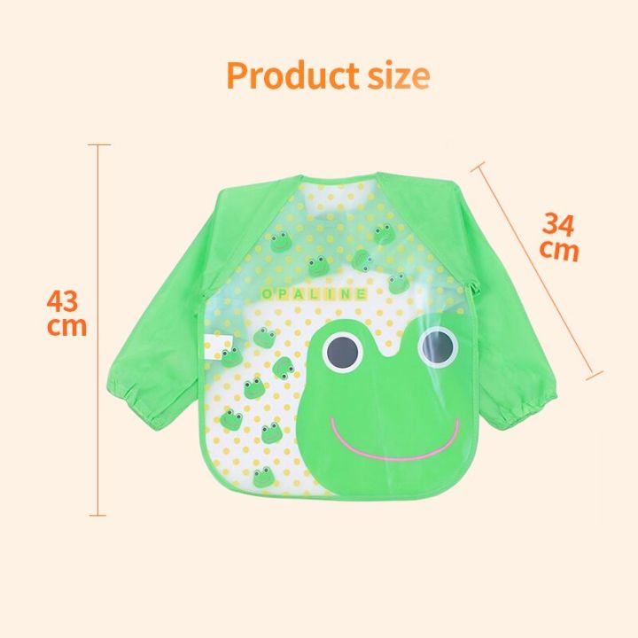 baby-bibs-cloth-waterproof-dining-clothes-long-sleeve-apron-children-feeding-smock-burp-baby-clothes-reverse-dressing-1-3-years