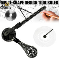 Multi-Shape Design Tool Ruler Stainless Steel Portable Lightweight Drawing Tools