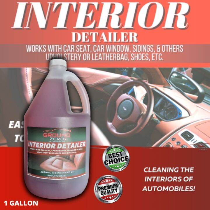 Ground Zero Car Care Premium interior detailer(1GALLON ) Car ceiling