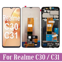 6.5 "ต้นฉบับสำหรับ OPPO Realme C30 RMX3581 RMX3501สัมผัสหน้าจอ LCD ประกอบ Digitizer จอสำรอง