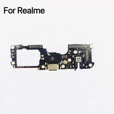 แท่นชาร์จแท่นชาร์ท USB บอร์ดพอร์ตพร้อมไมโครโฟน Flex สำหรับ OPPO Realme GT Master Neo Narzo 30 5G C17 C15 C12 C3 C2 C11