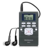 RETEKESS PR13เครื่องรับวิทยุ FM สเตอริโอแบบพกพาวิทยุ DSP มินินาฬิกาดิจิตอลรับสำหรับไกด์นำเที่ยวตีความพร้อมกัน