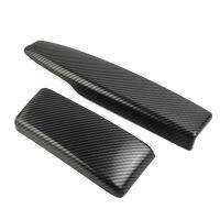 2Pcs ABS คาร์บอนไฟเบอร์รถ Center Armrest กล่องแผงสำหรับ สำหรับ Benz C-Class W204 E-Class W212ภายในรถ Accessorie