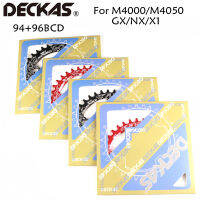 DECKAS 94 96 BCD จานโซ่ฐานล้อเสือภูเขา32T34T36T38T40T42T44T MTB รูปวงรีทรงกลมสำหรับ M4000 M4050 GX NX X1ข้อเหวี่ยง