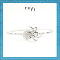 BR08092BI [มิสซิส] กำไลข้อมือปลาหมึกตัวเรือนเงินชุบโรเดียมประดับเพชรCZ - [miSiS] Ama Bracelet in 18kt Gold plated sterling silver