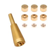 1 Set Trumpet Valve Finger Buttons Trumpet Parts for Trumpet -Golden &amp; 1x 3C Trumpet Mouthpiece Gold Meg Metal Trumpet for Yamaha or Bach Conn and King Trumpet C Trumpet