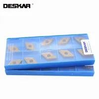 10PCS DESKAR DNMG150408 DNMG150608 TM LF9018 เครื่องมือกลึงคาร์ไบด์แทรกเครื่องกลึง CNC เครื่องมือตัดสําหรับการแปรรูปเหล็ก