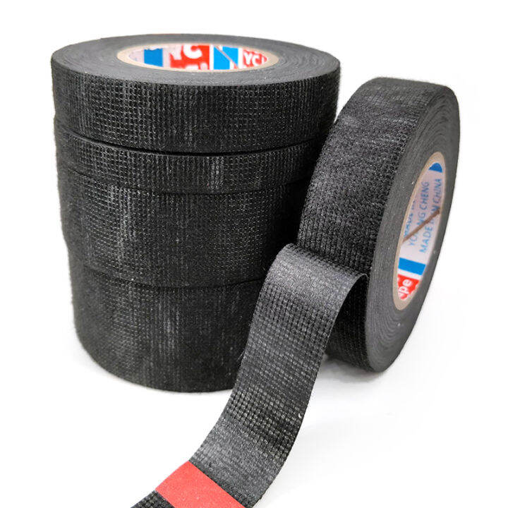 1pc-heat-resistant-adhesive-cloth-fabric-tape-for-car-auto-cable-harness-wiring-loom-protection-width-915192532mm-length-15m