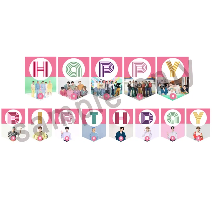 BTS Happy Birthday Banner | Lazada PH