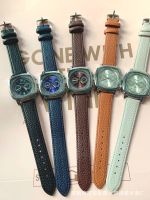 【JAN】 The new belt watches female fashion square watch of wrist restoring ancient ways leisure men han edition undertakes to students