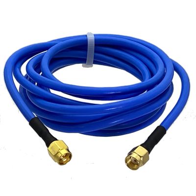 1pce RF Connector SMA Male Plug to RP-SMA Male jack RG402 0.141" Coaxial Bule Cable Semi-rigid Flexible Pigtail 4inch~20M Electrical Connectors
