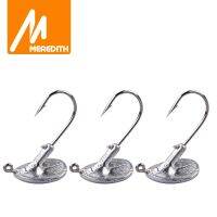 【YF】 MEREDITH 10PCS Blood Slot Jig Head Tumbler head Fishing Hook 3.5g 5g 7g 10g 14g for Soft Lure Carbon Steel