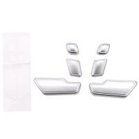 Car Zinc Alloy Door Seat Adjust Button Switch Cover Sticker Trim for Benz C E GLK GL ML Class W204 W212 W218 Accessories