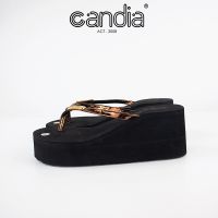 ~ Candia รองเท้าสลิปออน ส้นเตารีด 7 ซม. ทนทาน สําหรับผู้หญิง J3SG36