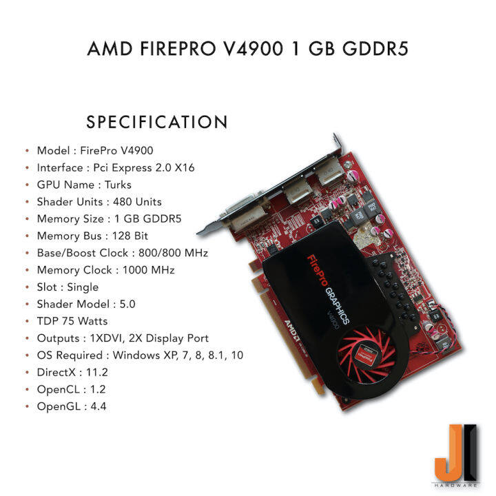 amd-firepro-v4900-1gb-128-bit-gddr5-มือสอง