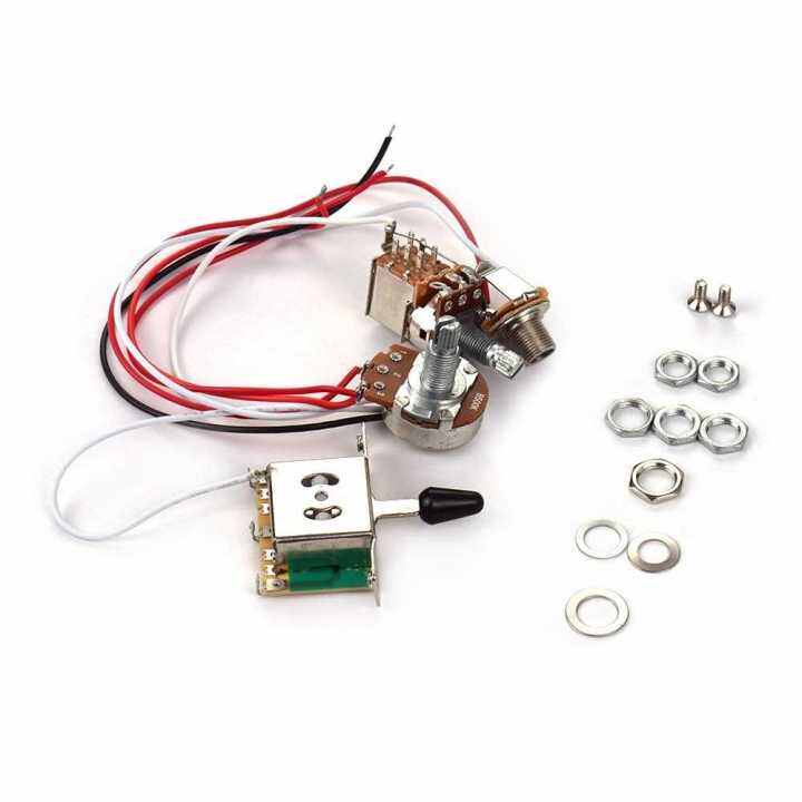 Electric Guitar Wiring Harness Kit Replacement with 1 Volume 1 Tone