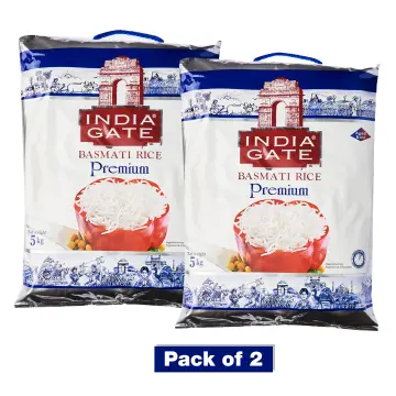 Pride Of India - Extra Long Indian Premium White Basmati Rice, 10 Pound  (4.54 Kilo) Reclosable Bag - Naturally Aromatic, Aged, Flavorful, Slender,  Non