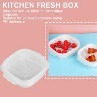 Double Layer Drainage Preservation Box For Household Snack Preservation Convenient Fruit Sealed Fruit Kitchens And Plates Vegetable Box Refrigerator G9I1