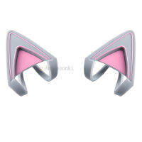 Net Red Silicone Cat Kitty Ears Lovely Attachable Accessory Perfect for Silver Gray White Mercury Headphones Headsets