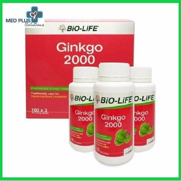 Biolife Ginkgo 2000 Tablets (Exp 2/2025) [Bio life Biolife Biolife