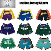 Mens Basketball JerseyShorts Just Don with pockets Patch Embroidery